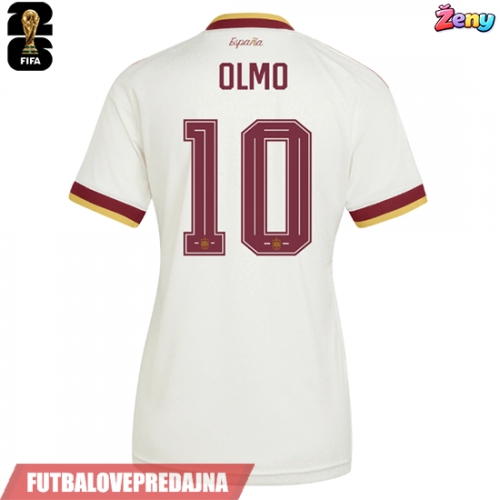 Lacne Ženy Futbalové dres Španielsko Dani Olmo #10 MS 2026 Krátky Rukáv - Preč